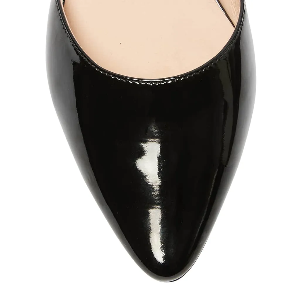 Amity Flat in Black Patent