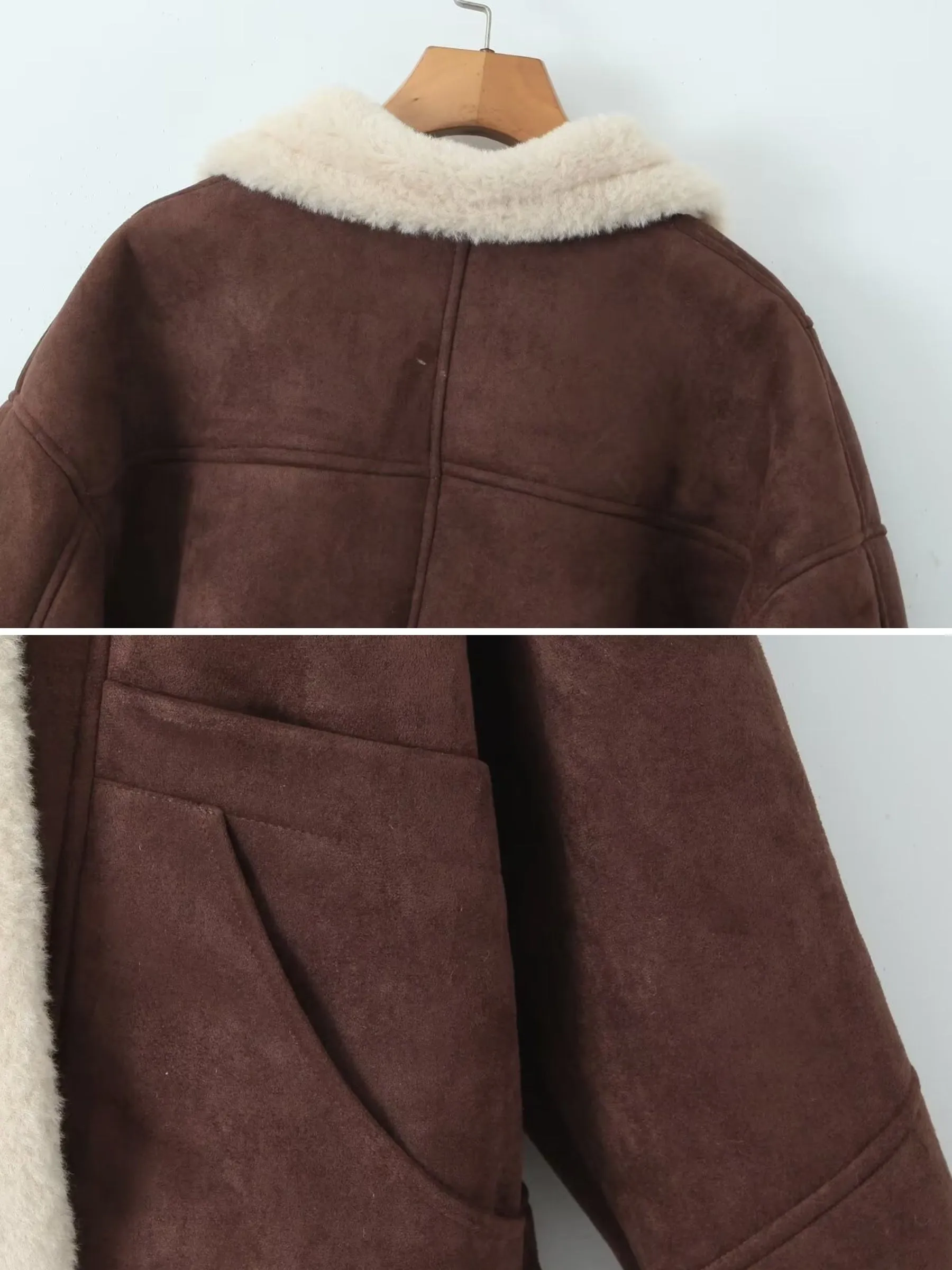 Angelee Faux Shearling Jacket