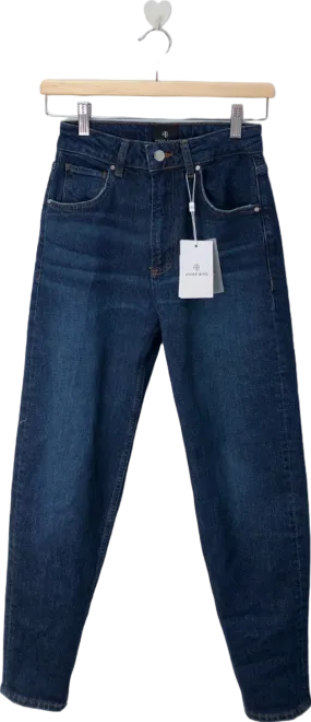 Anine Bing Dark Blue High-Waisted Jeans  Size UK 6