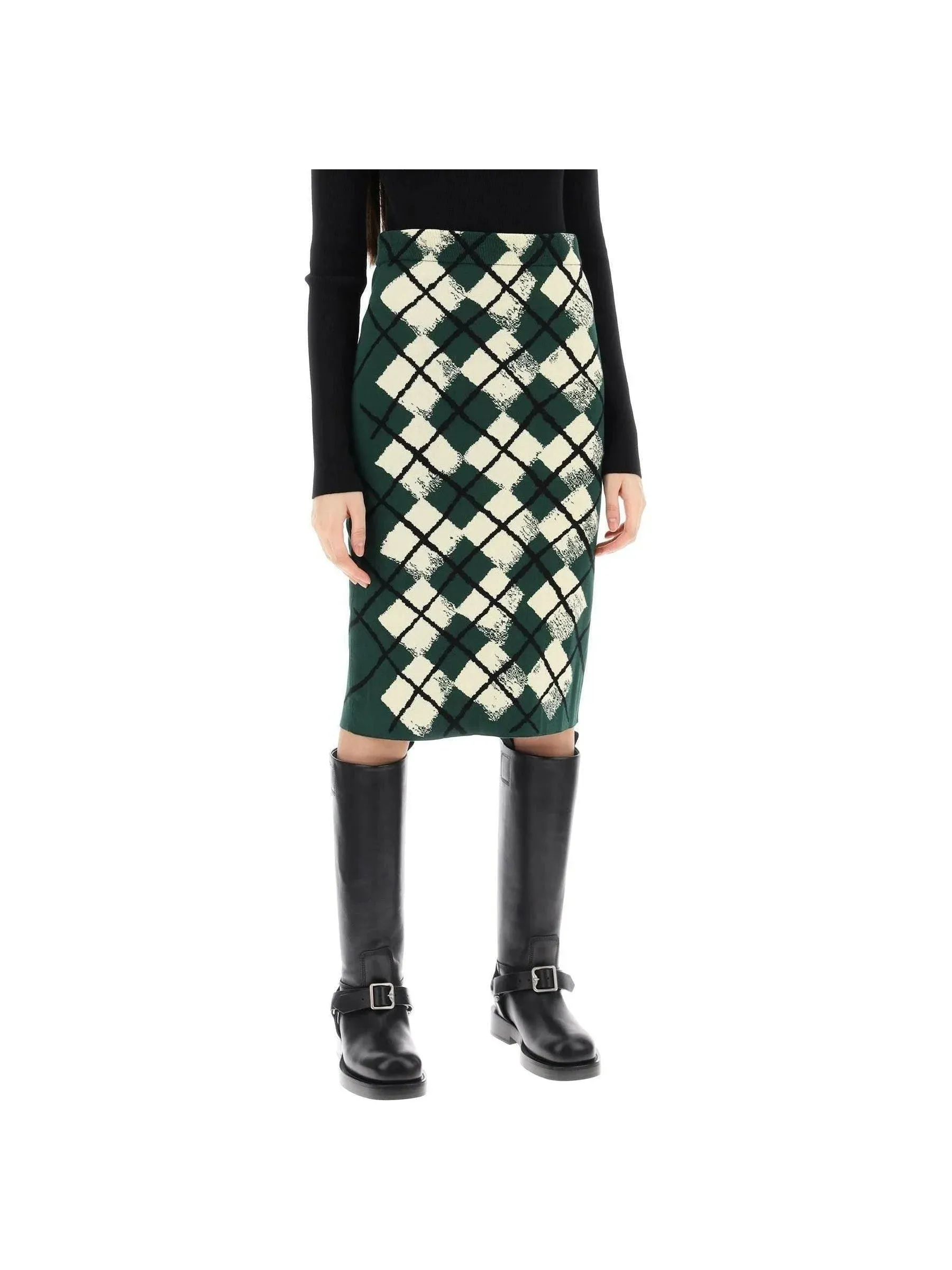 Argyle Cotton Skirt