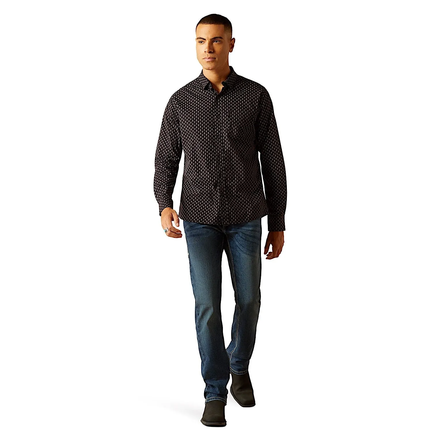 Ariat Men's Modern Fit Mitchell Shirt Phantom