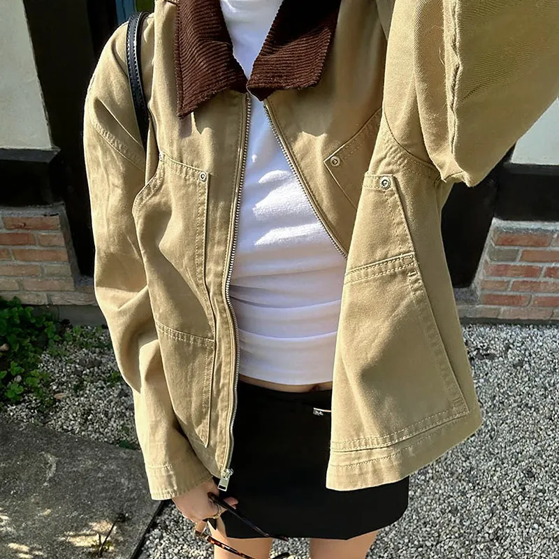 Austin Contrast Loose Jacket