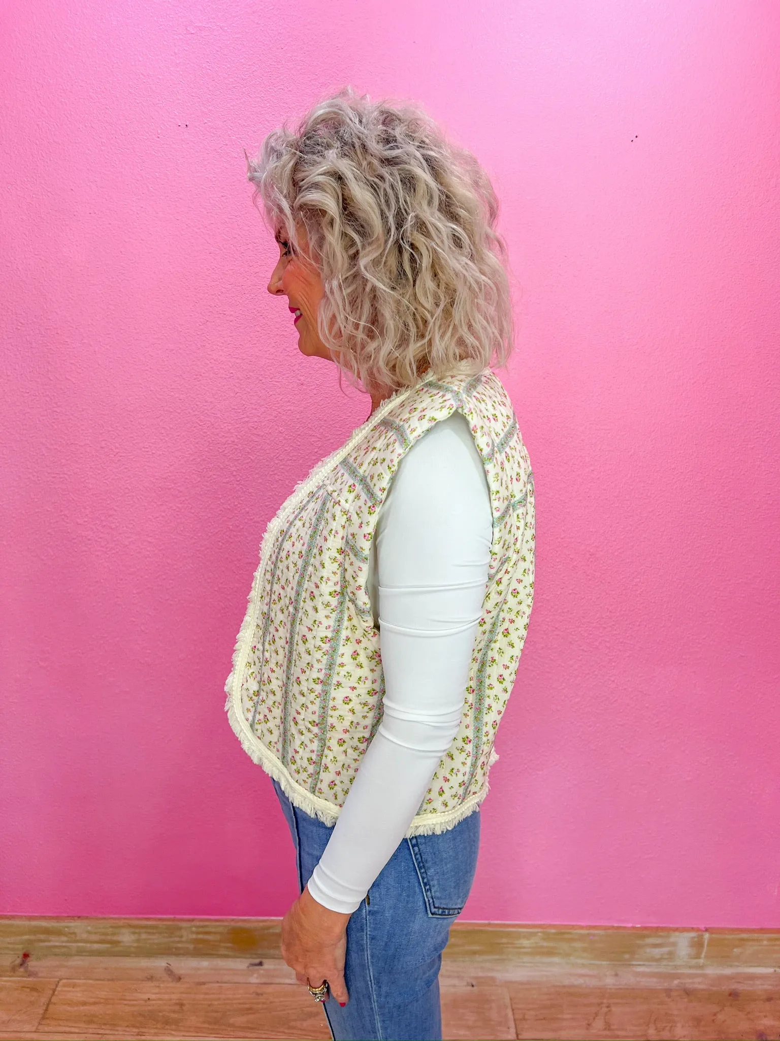 Big Heart Vest - Cream