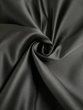 Black Italian Double Face Poly Satin