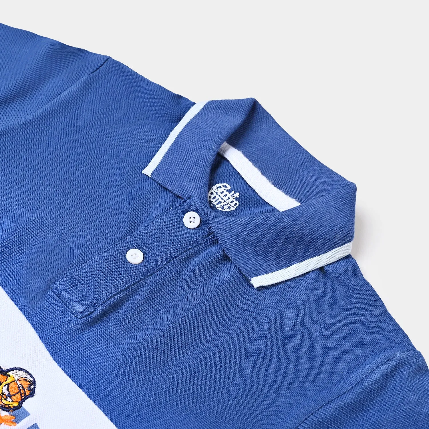 Boys Cotton PK Polo T-shirt Character-True Navy