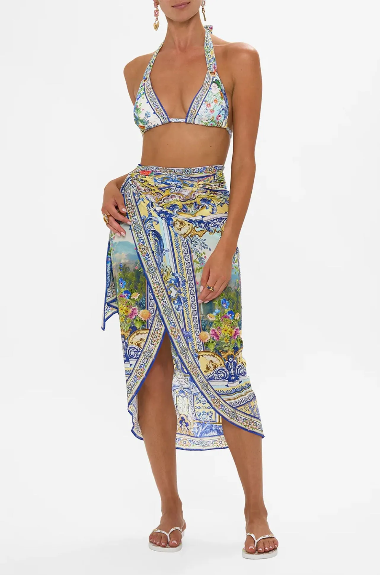 Camilla - Wall To Wall Wonders Long Eyelet Sarong