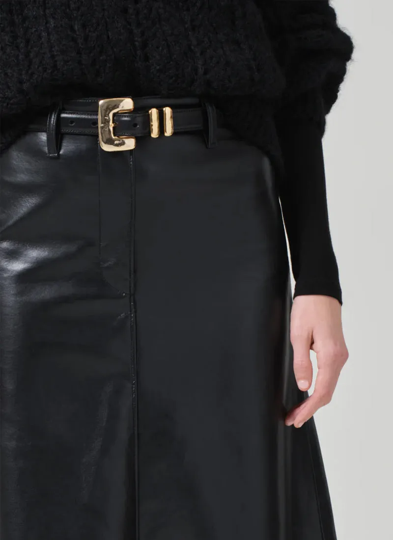 Cassia Leather Skirt