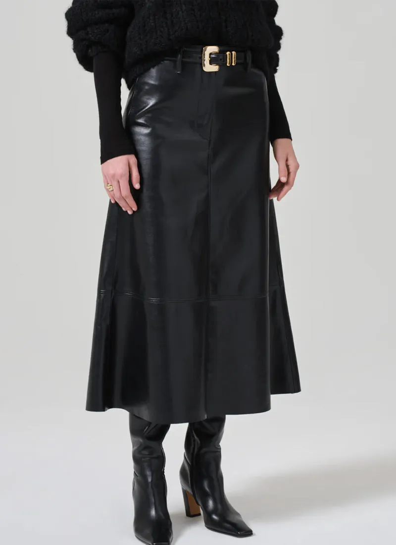 Cassia Leather Skirt