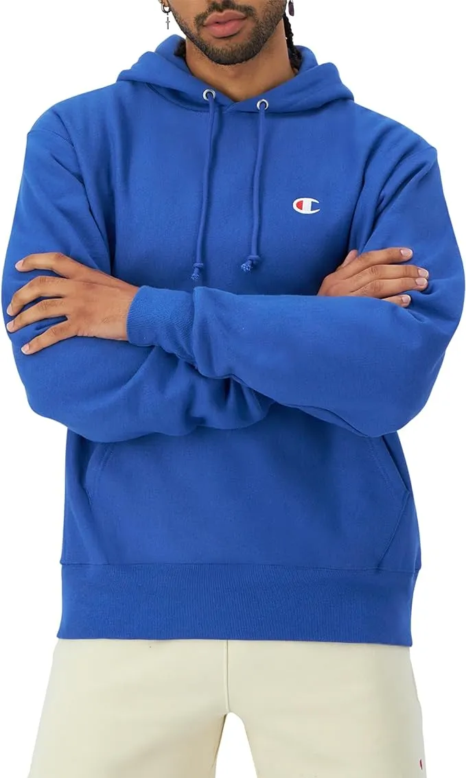 Champion Men's Hoodie, Reverse Weave Fleece Comfortable Pullover Sweatshirt