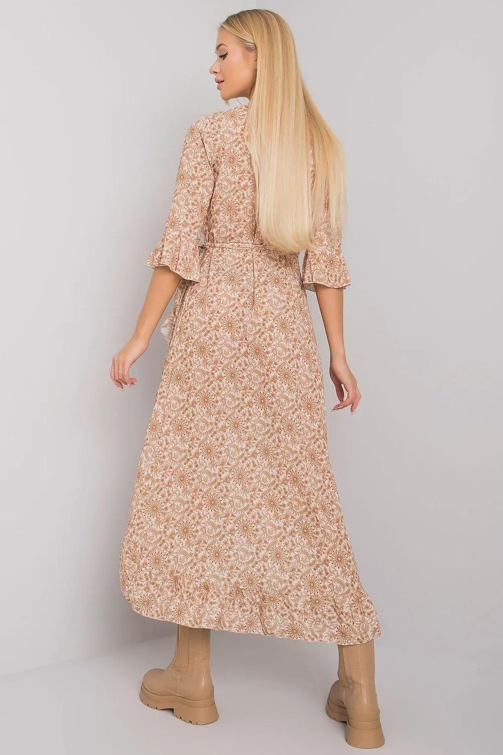 Chic Sunrise Envelope Sleeve Dress