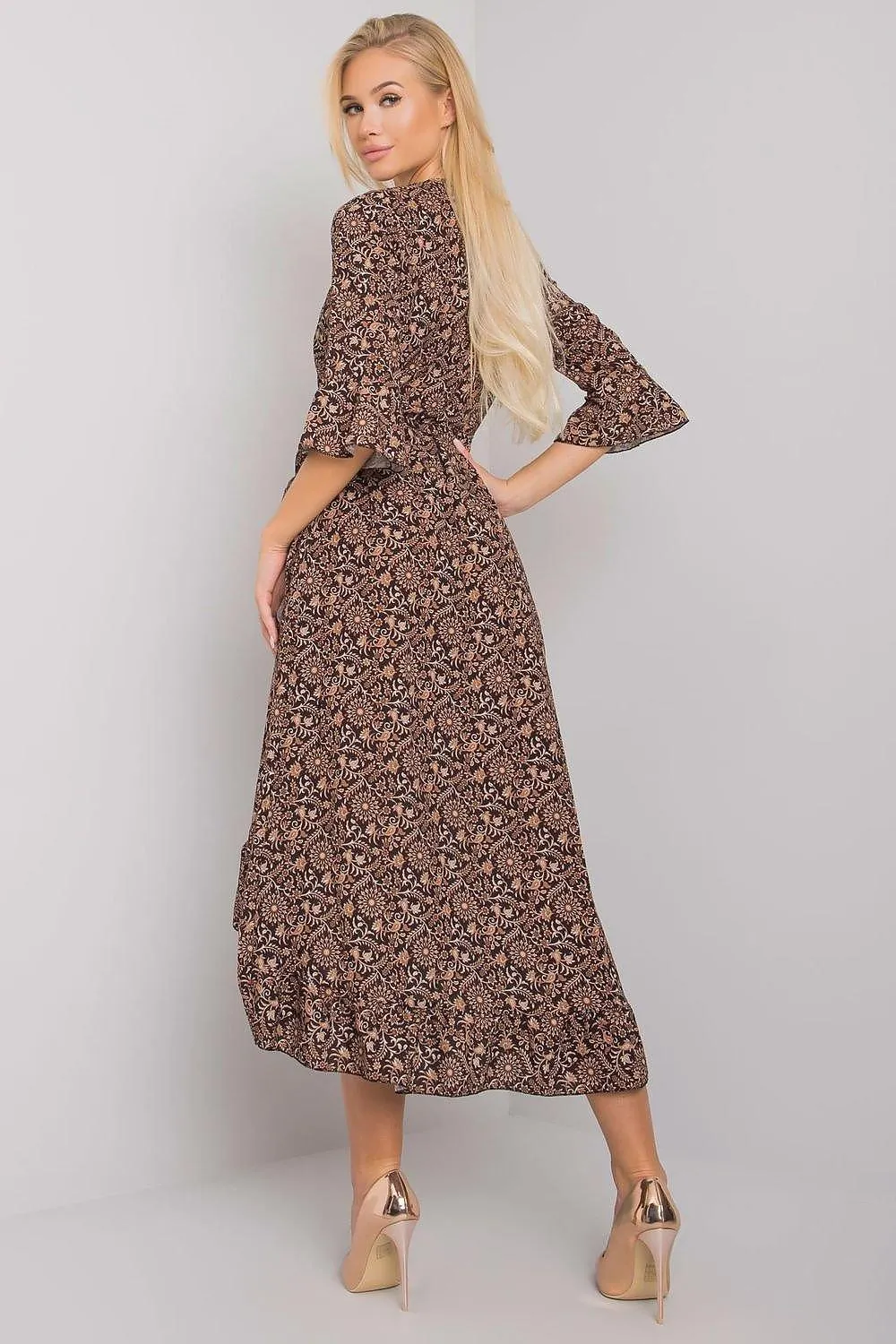 Chic Sunrise Envelope Sleeve Dress