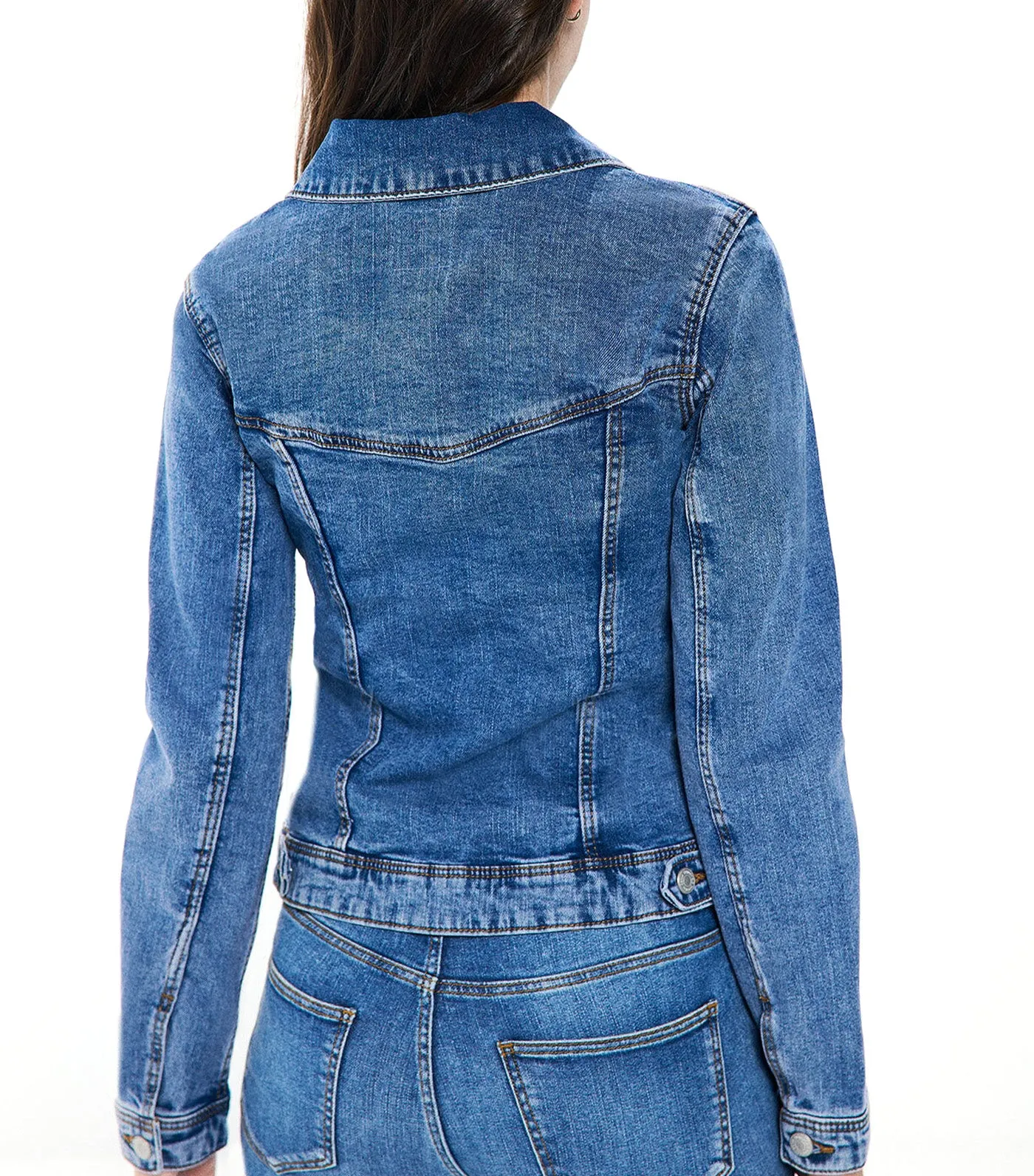 Cotton Denim Jacket
 Blue