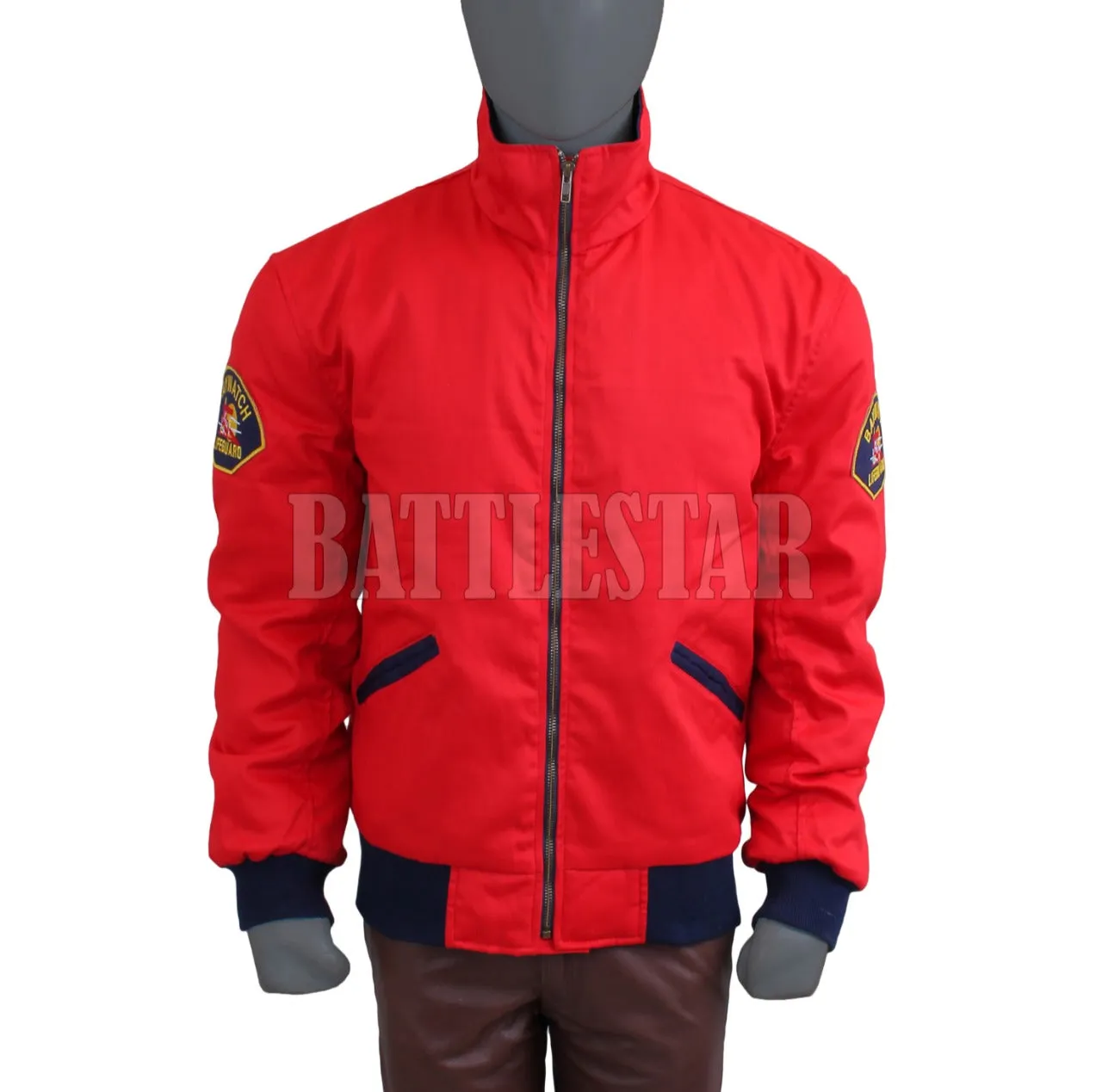 David Hasselhoff Baywatch Red Cotton Trendy  Jacket