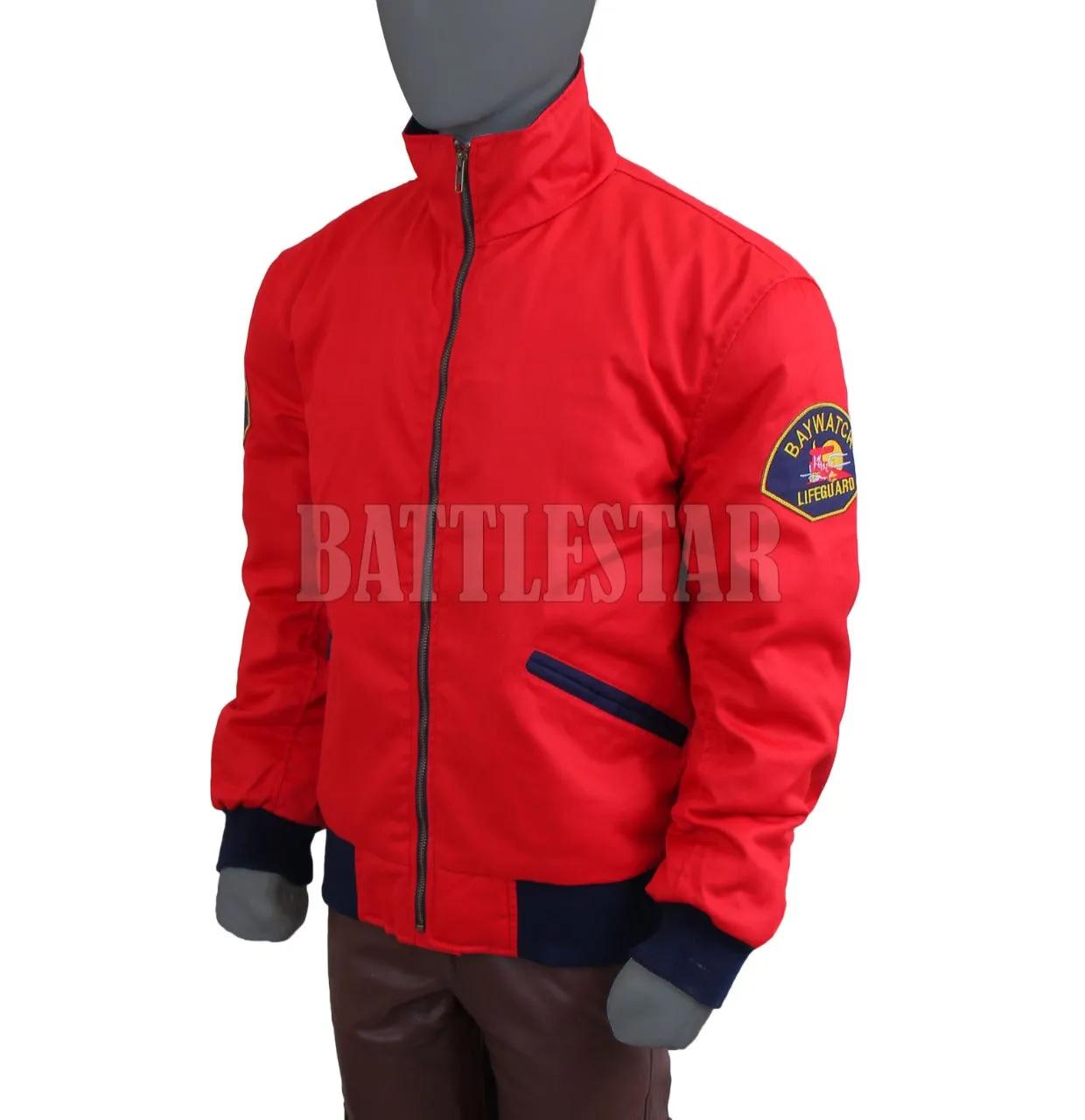 David Hasselhoff Baywatch Red Cotton Trendy  Jacket