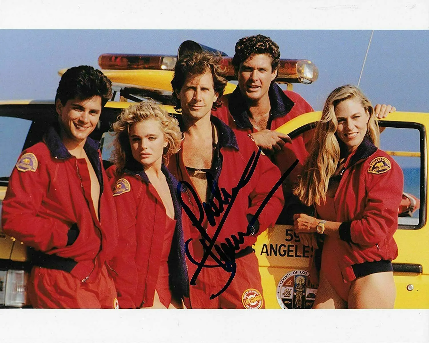 David Hasselhoff Baywatch Red Cotton Trendy  Jacket