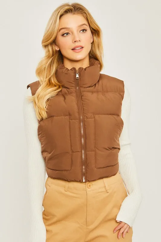 Explore More Collection - Puffer Vest With Pockets