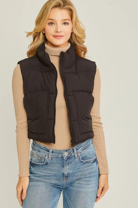 Explore More Collection - Puffer Vest With Pockets