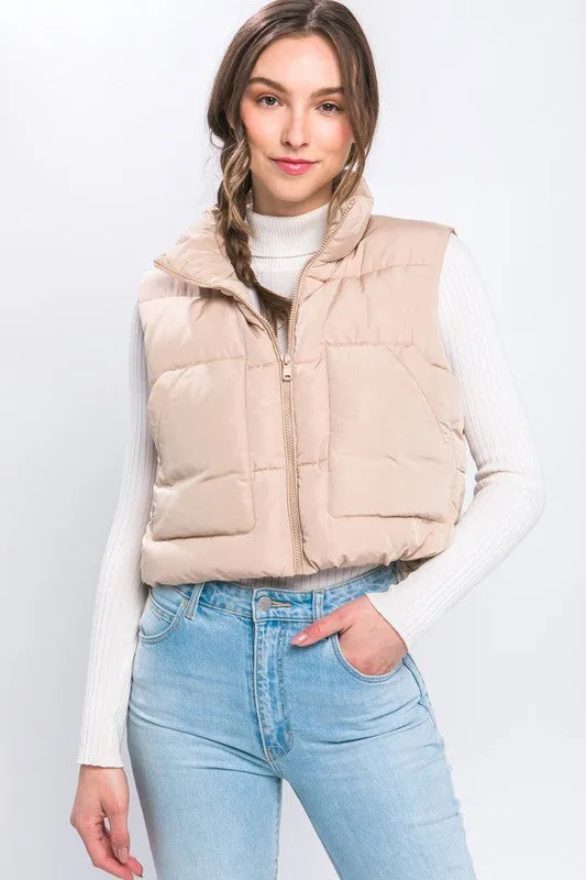 Explore More Collection - Puffer Vest With Pockets