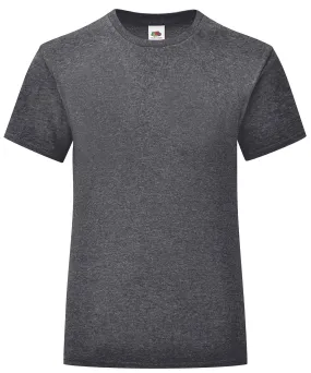 Girls iconic T | Dark Heather Grey