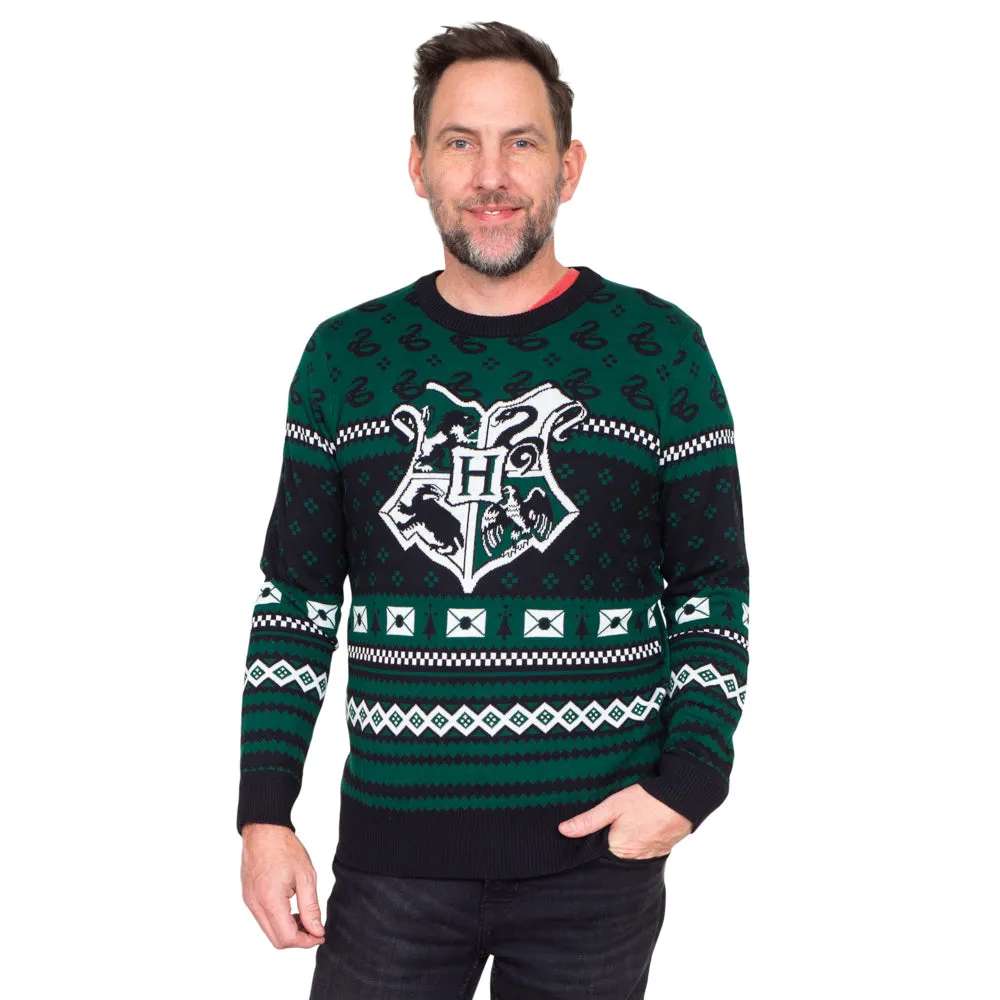 Harry Potter Slytherin Xmas Patterns Ugly Christmas Sweater