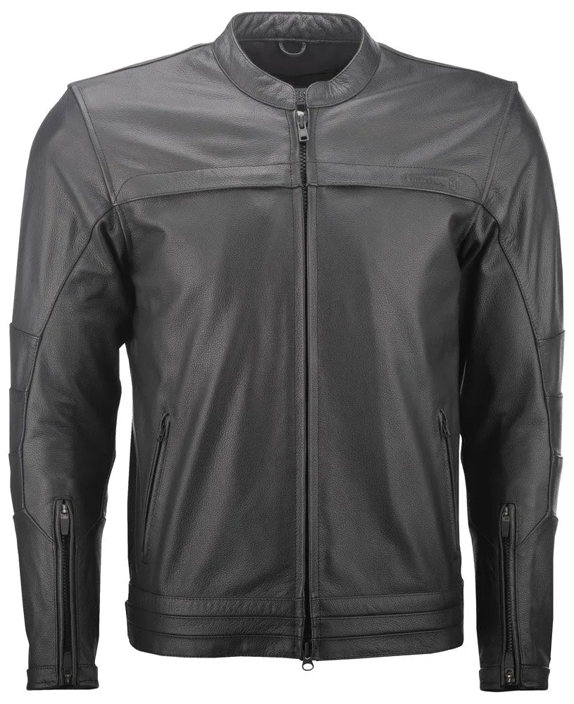 Highway 21 Primer Leather Motorcycle Riding Jacket