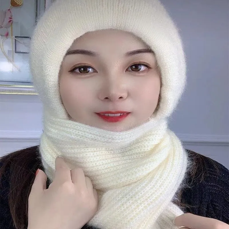 Ivyshape | Comfortable Knitted Hat And Scarf