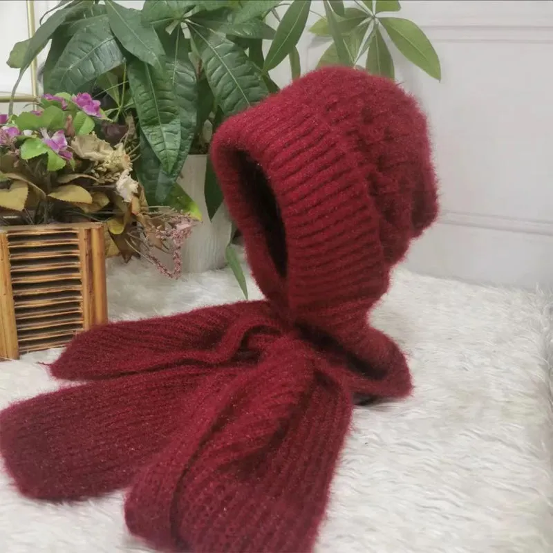 Ivyshape | Comfortable Knitted Hat And Scarf