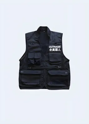 Japanese Style Streetwear Vest