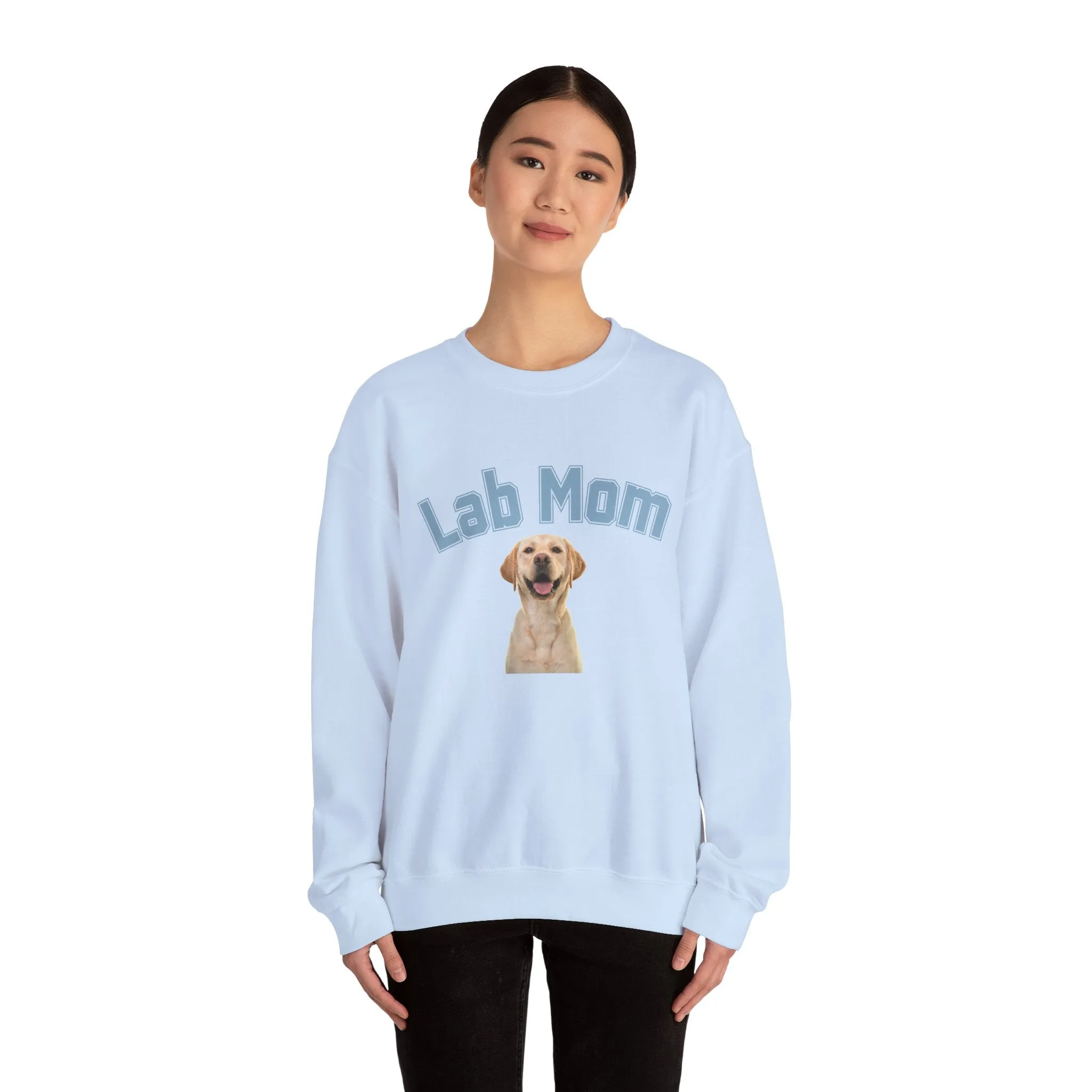 Labrador Mom Dog Lover Crewneck Sweatshirt College Print