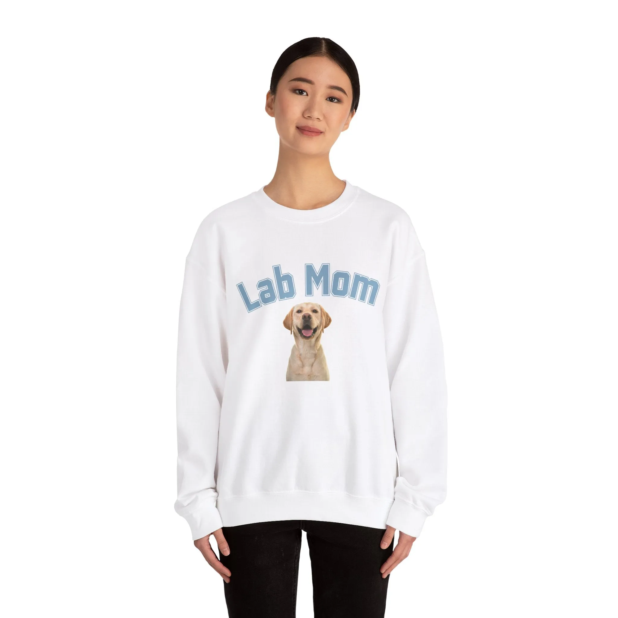 Labrador Mom Dog Lover Crewneck Sweatshirt College Print