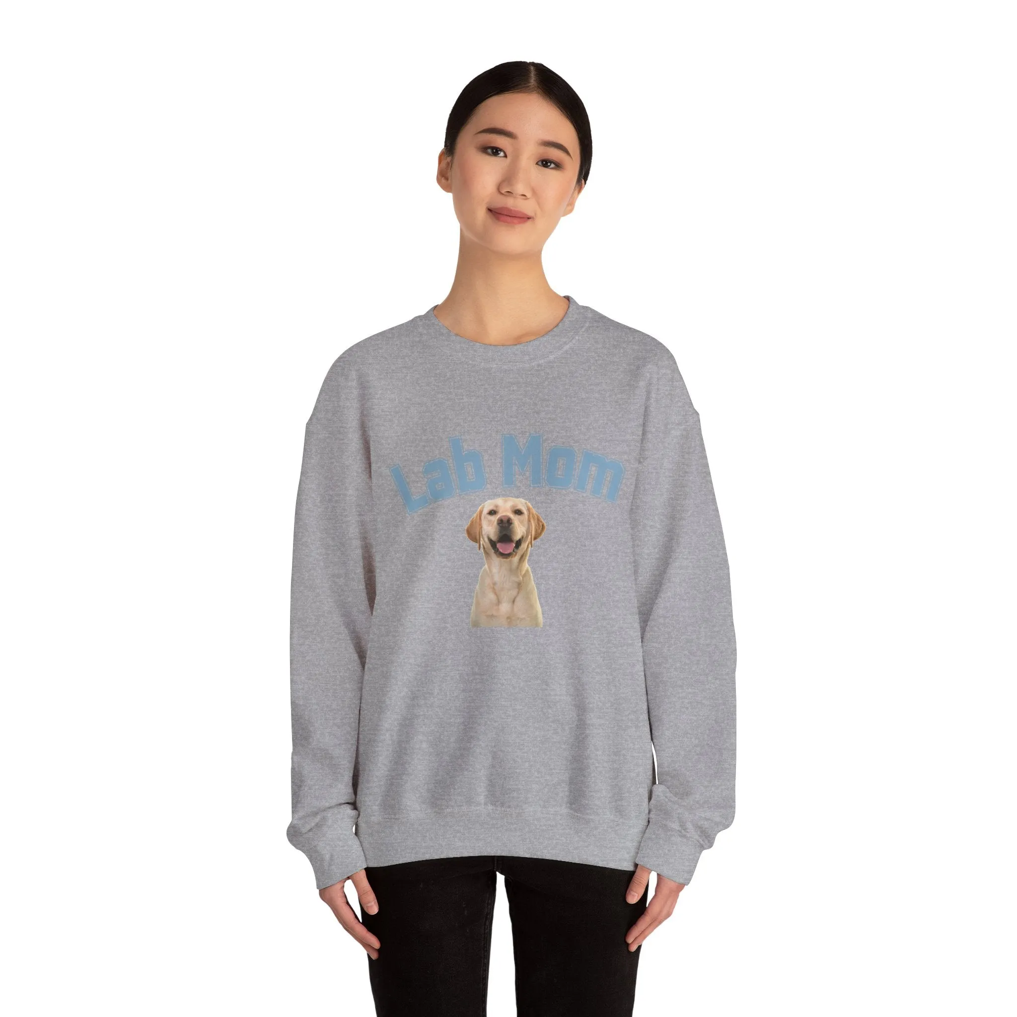 Labrador Mom Dog Lover Crewneck Sweatshirt College Print