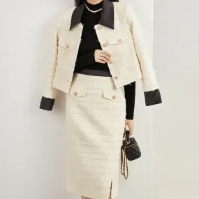 Lillian Tweed Blazer & Skirt Set