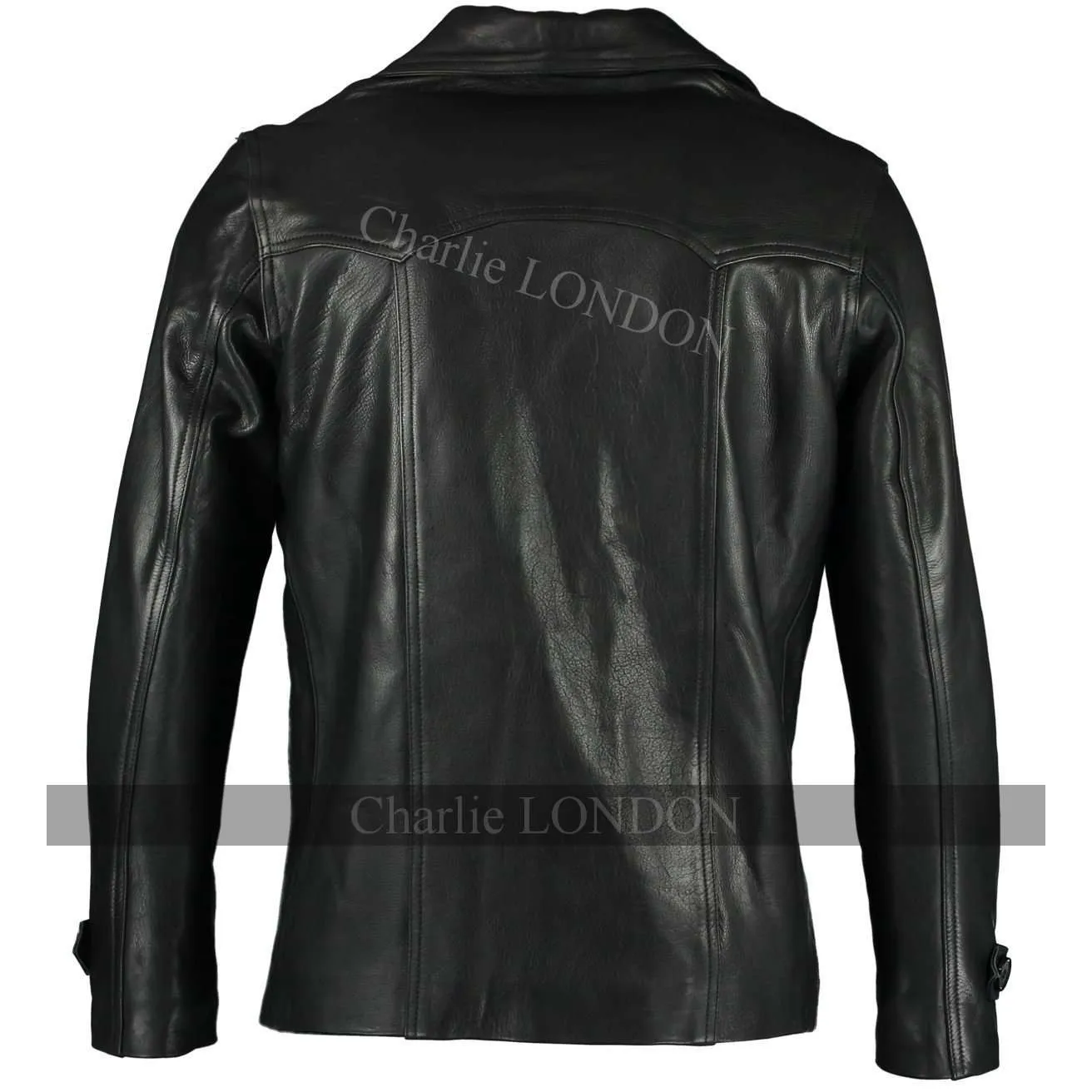 Mens Heist Black Leather Jacket