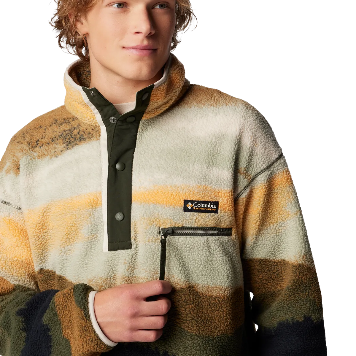 Men's Helvetia II Printed 1/2 Snap Printed Fleece Pullover