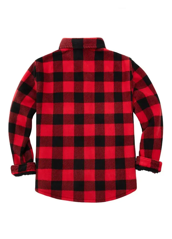 Men's Matching Family Buffalo Red Plaid Jacket