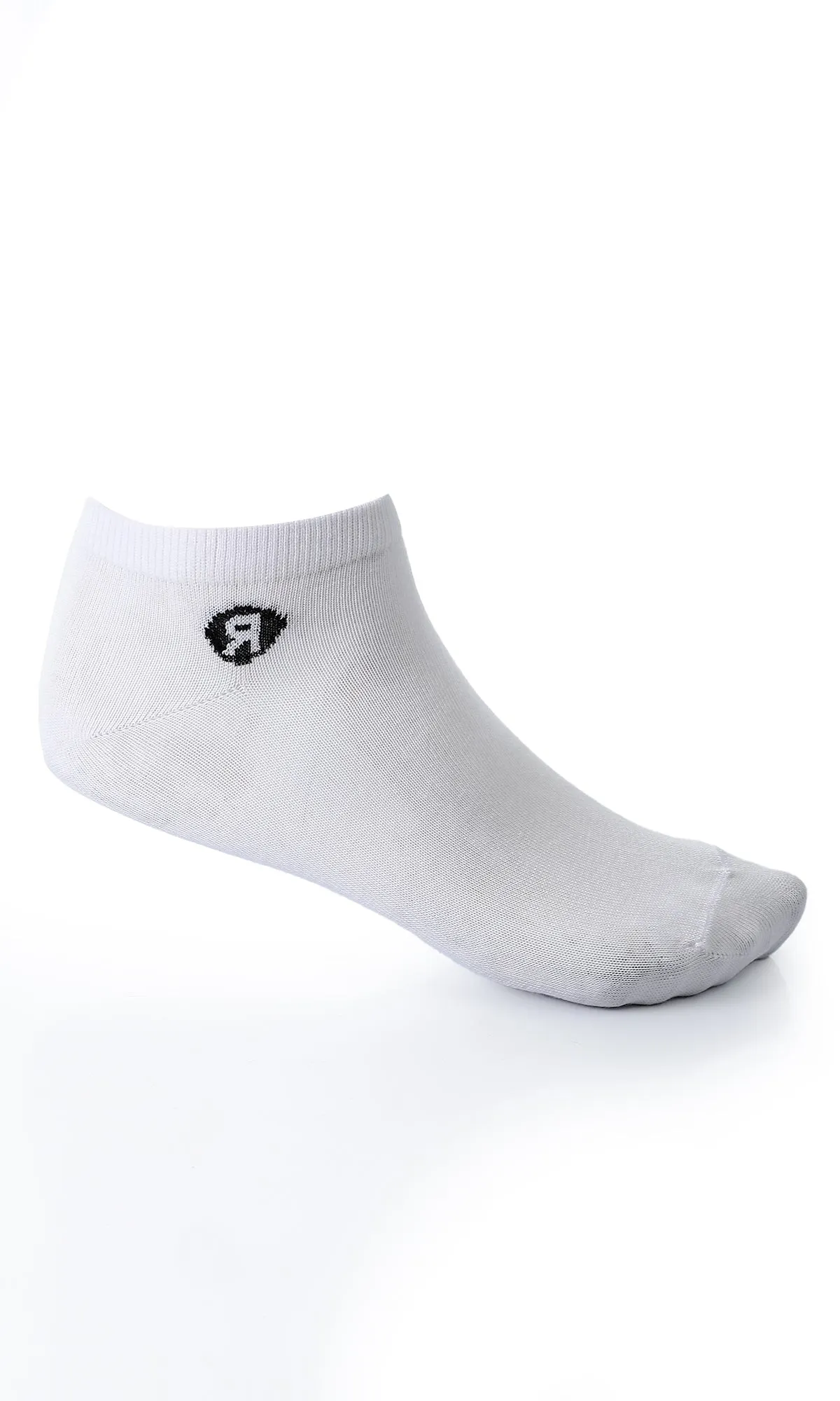 O154585 Set Of 3 Slip On Cotton Socks - Dark Navy Blue, White & Black