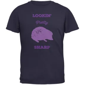 PAWS - Hedgehog Lookin' Pretty Sharp Navy Adult T-Shirt