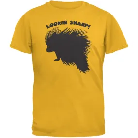 Porcupine Lookin Sharp Gold Adult T-Shirt