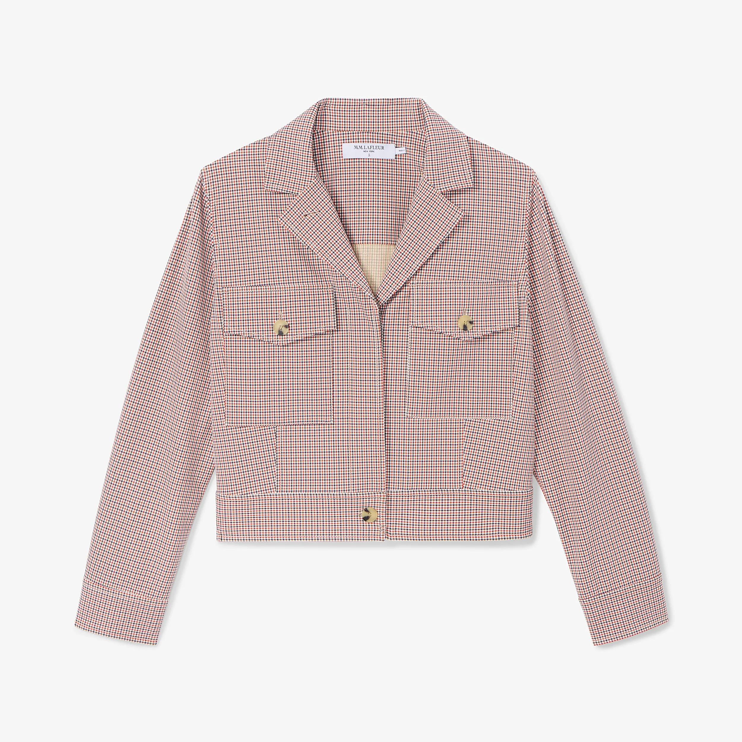 Rhoda Jacket - Stretch Twill :: Mini Check