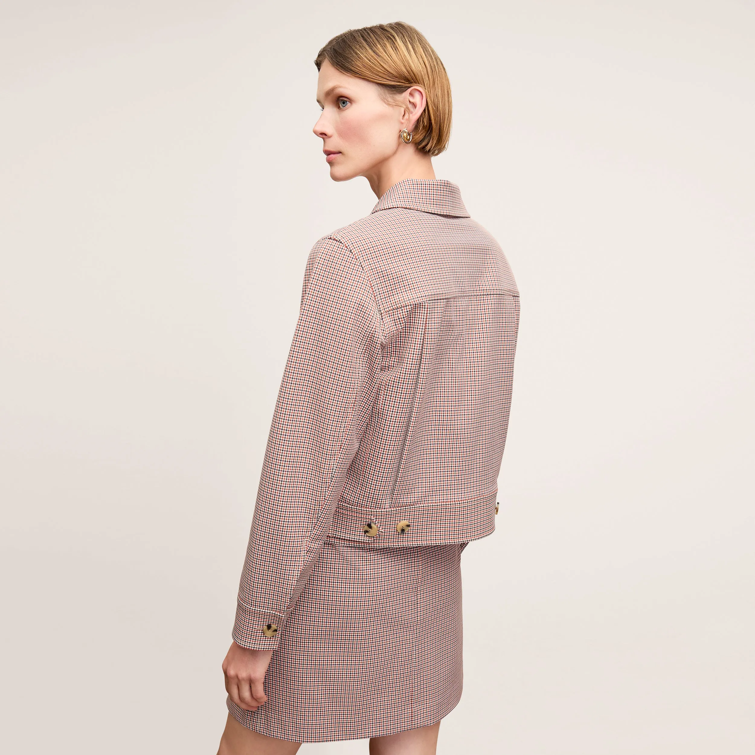 Rhoda Jacket - Stretch Twill :: Mini Check