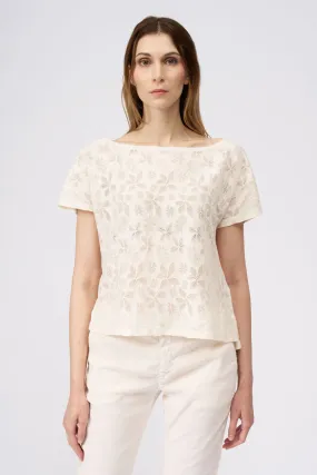 Short Sleeve Lace Blouse