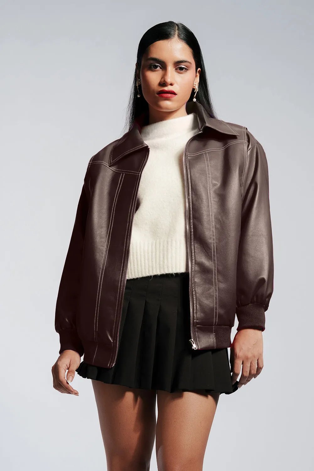 Timeless Brown Leather Jacket