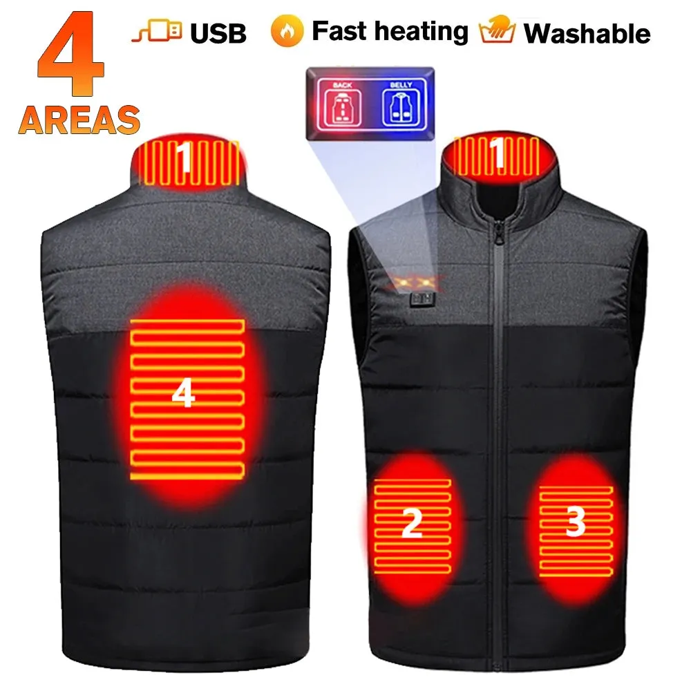 Trendy USB Heating Vest with 21 Zones for Winter