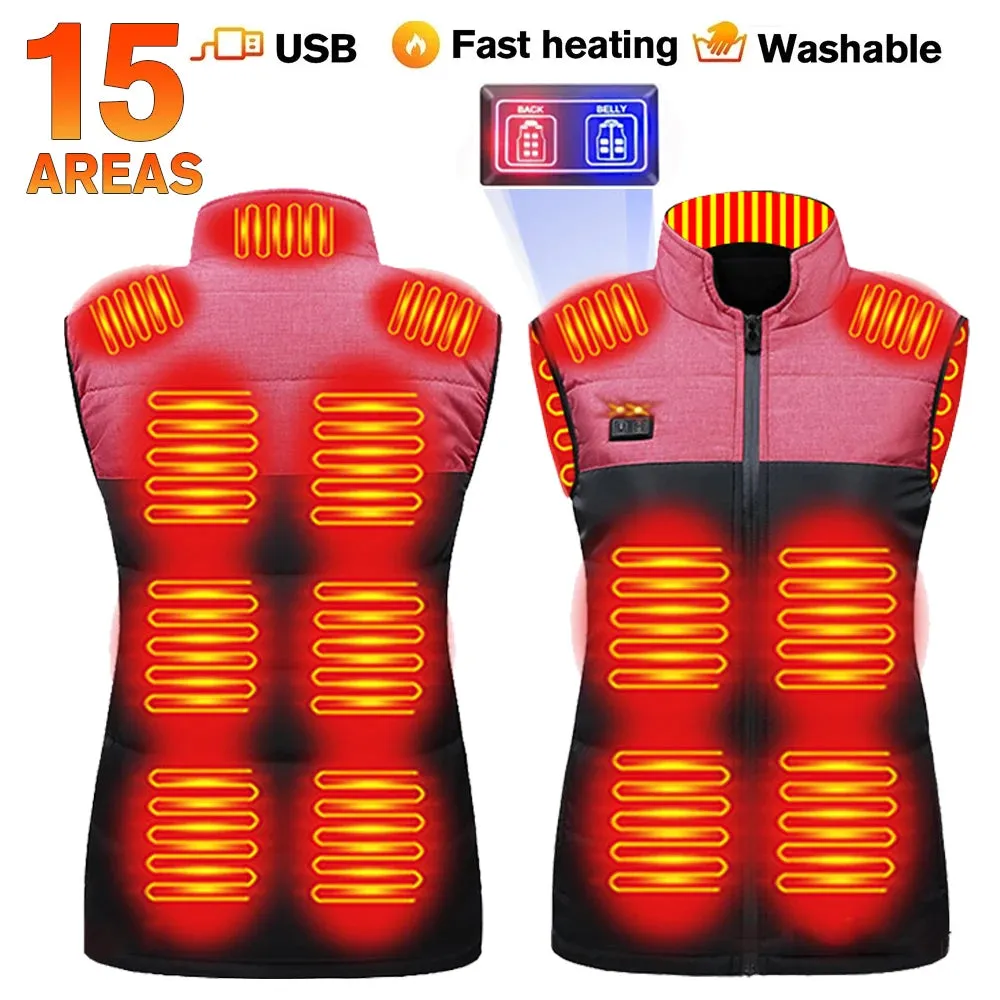 Trendy USB Heating Vest with 21 Zones for Winter