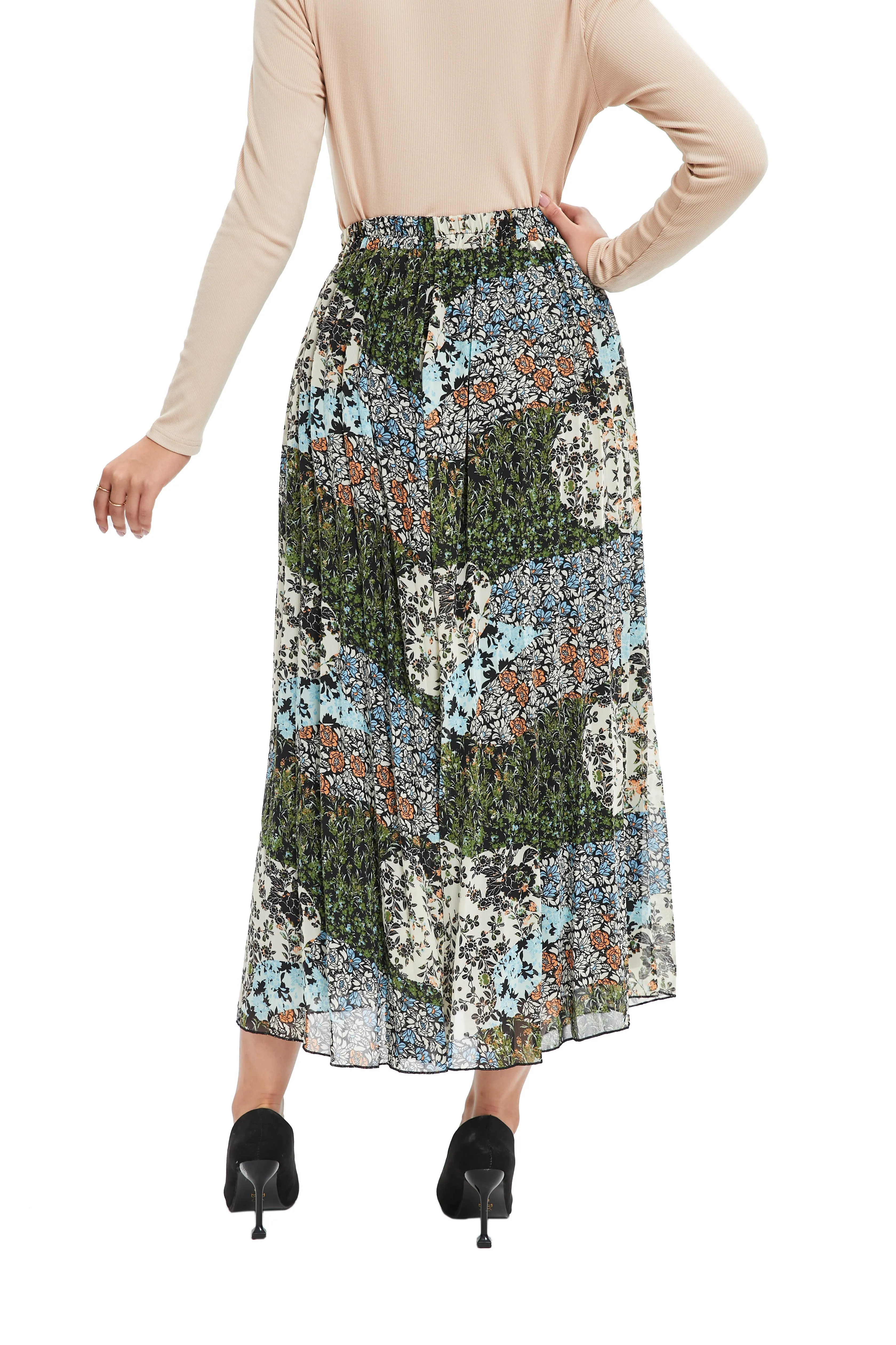 Verdant Spring A-Line Skirt