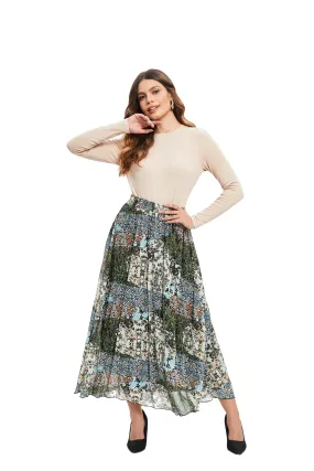 Verdant Spring A-Line Skirt