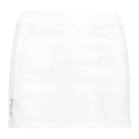 Womens Pleated Four-Way-Stretch Skort Pure White - SS24